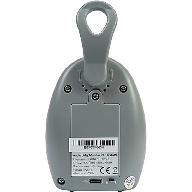 PNI, Babyphone, Audio-Babyphone PNI B6500 kabellos, Gegensprechanlage, mit Nachtlampe, Vox- und Pager-Funktion, eins (Babyphone Audio, 100 m) – Bild 4