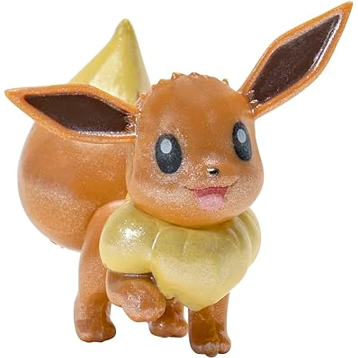 Jazwares Pokémon PKW2837 - Select Entwicklungs Multipack, Evoli, Aquana, Blitza, Flamara, 4 bewegliche Sammelfiguren mit exklusivem Finish – Bild 3