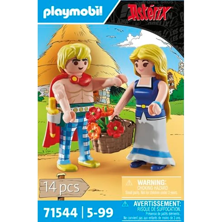 Playmobil® Konstruktions-Spielset Tragicomix und Falbala (71544), Asterix, (14 St), Made in Europe – Bild 4