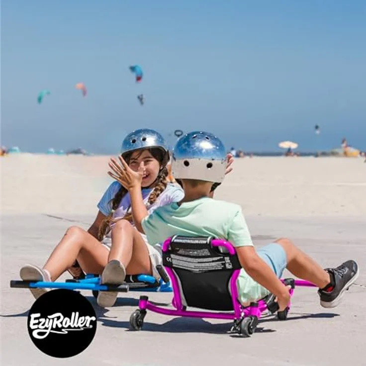EzyRoller Spinner X Dreirad für Kinder ab 4 bis 14 Jahre, rot, mit 360° Rotation und anpassbarem Rahmen, bis 70 kg tragbar – Bild 5