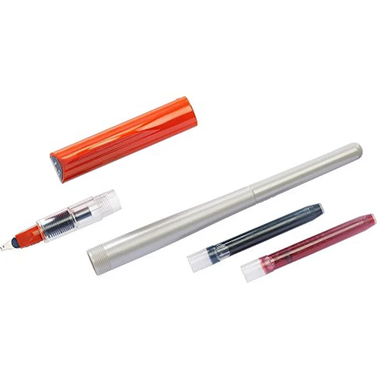 Pilot Pen Kalligrafie-Füllhalter Parallel Pen FP 3, 1,5mm Edelstahlfeder, rot, Set mit 12 Stück – Bild 4