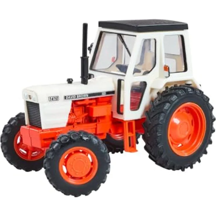 Britains David Brown 1410 4WD Traktor Modell, 1:32 Maßstab, Druckguss Nachbildung mit Front- und Heckkupplung, klassisches Design für Kinder und Sammler