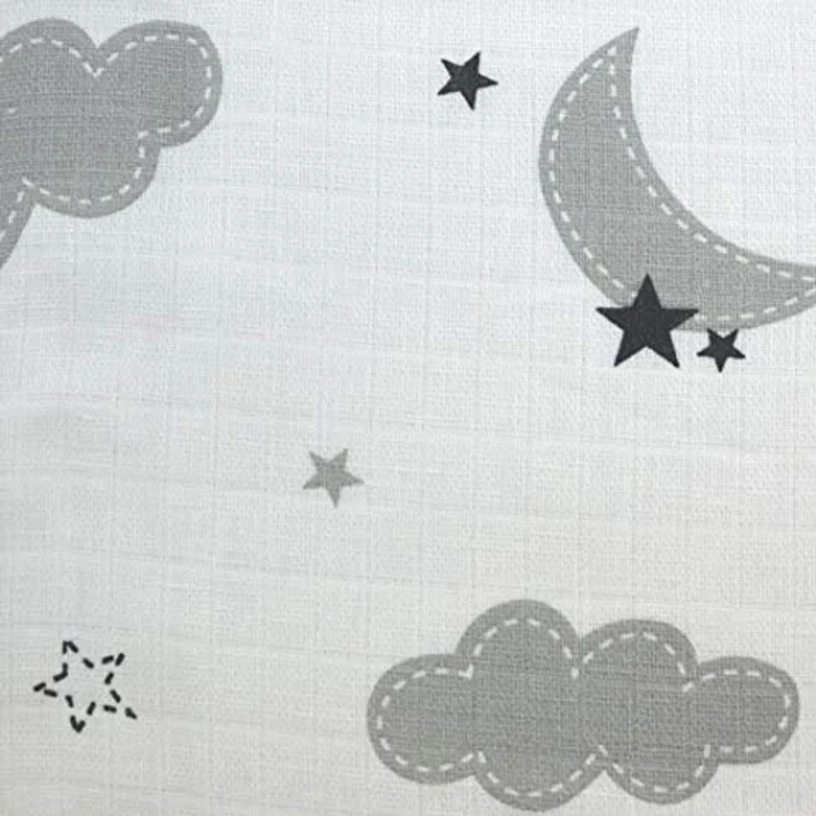 Mullwindeln 10 Stück Mix | Spucktücher Baby | Stoffwindeln 80 x 70 cm | Saugfähige Mulltücher | Öko-Tex (Set Unisex Wolken) – Bild 7