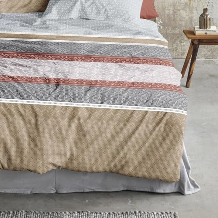 Irisette Feinbiber Bettwäsche Panda 8543 rot, kuschelig weich mit Qualitätsreißverschluss – Bild 4