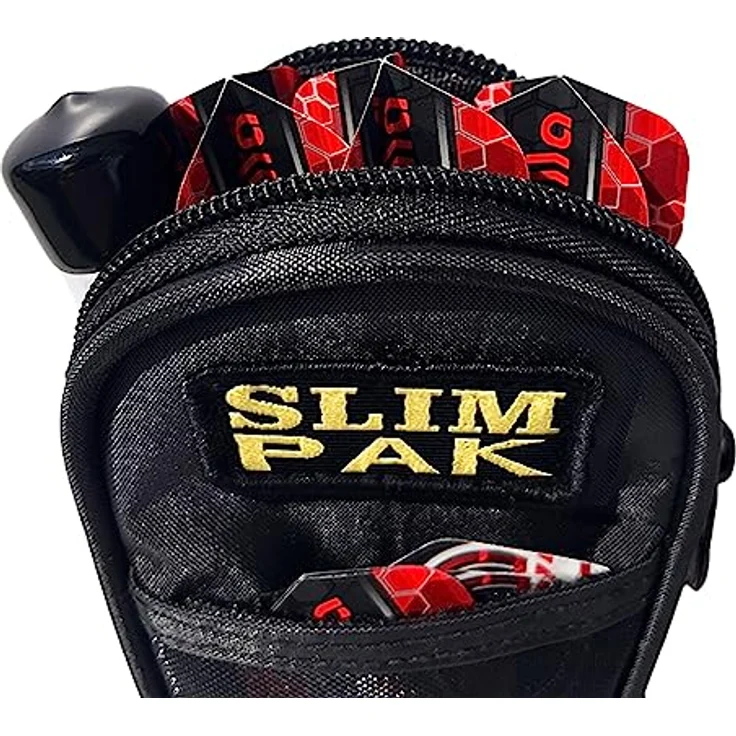 Karella Darttasche Slim PAK „The New Edition“ für 1 Satz Darts, inkl. Dartröhrchen sowie Fächer für viel Zubehör, Dartcase, Tasche für Darts – Bild 3