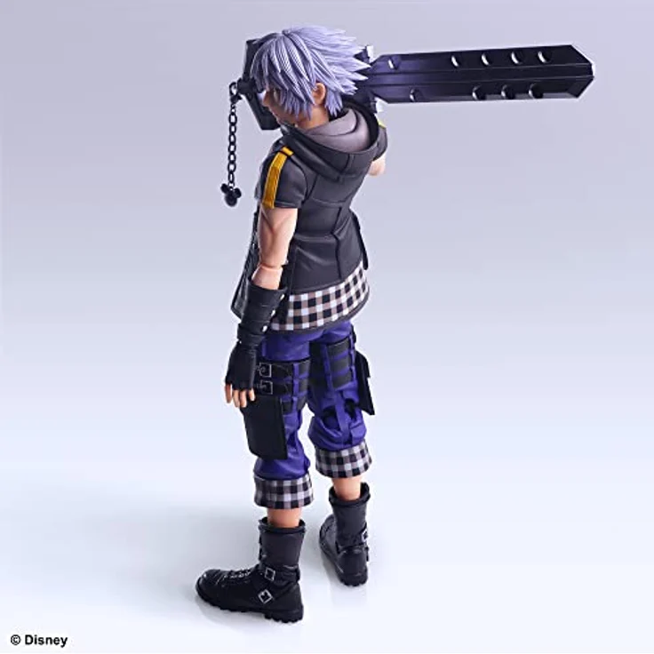 SquareEnix Kingdom Hearts III Play Arts Kai Actionfigur Riku Ver. 2 Deluxe, 24 cm, inkl. 2 Gesichtsteile und Schlüsselschwert Weg zur Dämmerung – Bild 4