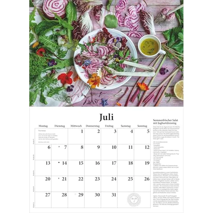 Neumann DUMONTS neuer Küchenkalender 2026, Broschürenkalender mit Rezepten und Gedichten, 42 x 29 cm, stimmungsvolle Food-Fotografien – Bild 6