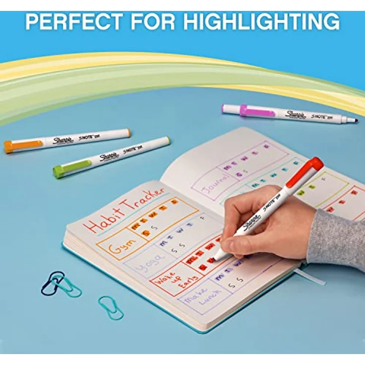 SHARPIE S-Note Duo Textmarker Set | Pastelltöne | Beidseitige Spitze | 16 Stück – Bild 2