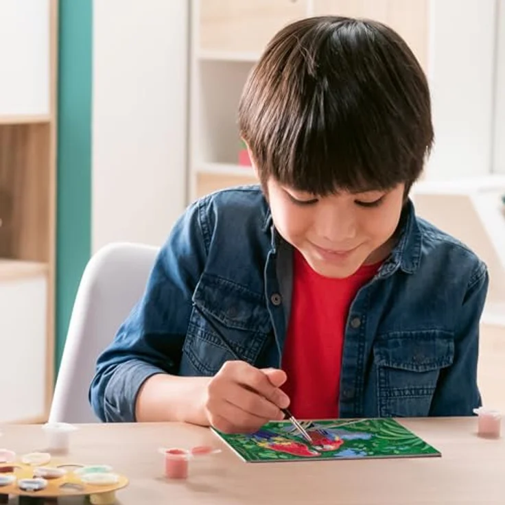 Ravensburger Malen nach Zahlen 23770 - Bunte Papageien - Kinder ab 9 Jahren – Bild 3