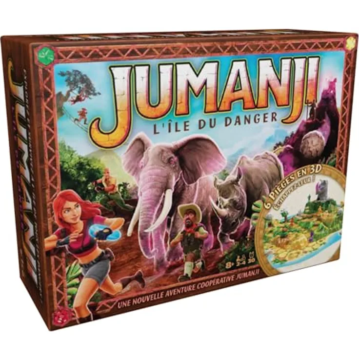 Spin Master Games Jumanji Stampede Game EFR, interaktives Brettspiel für die ganze Familie