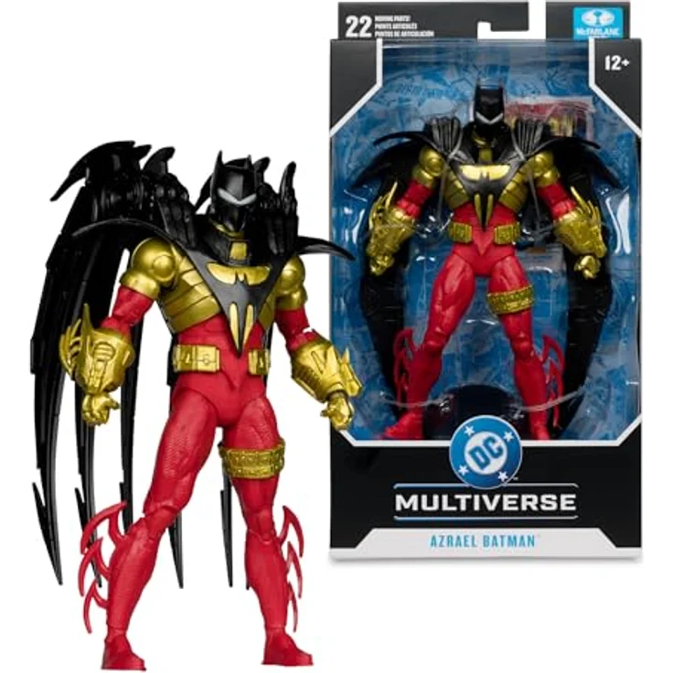 McFarlane DC Multiverse Azrael Batman (Knightquest), detailreiche Actionfigur, 19 cm mit Zubehör und Base – Bild 6