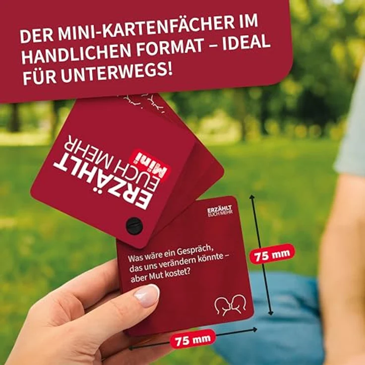 Carletto Deutschland Erzählt euch mehr Paare - Mini, Kartenset für ehrliche Gespräche, 60 Fragen im Hosentaschenformat – Bild 4
