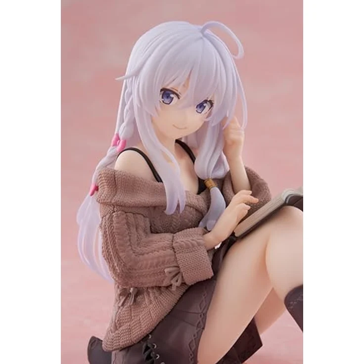Taito Wandering Witch: The Journey of Elaina PVC Statue, Elaina Casual Clothes Ver., 13 cm, mit Standfuß, offizielles Lizenzprodukt – Bild 3