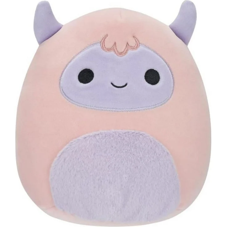 Jazwares Plüschfigur Squishmallows 19 cm - Serie 17 - Ronald der Yeti, superweiches Kuscheltier mit marshmallowähnlicher Textur, rosa