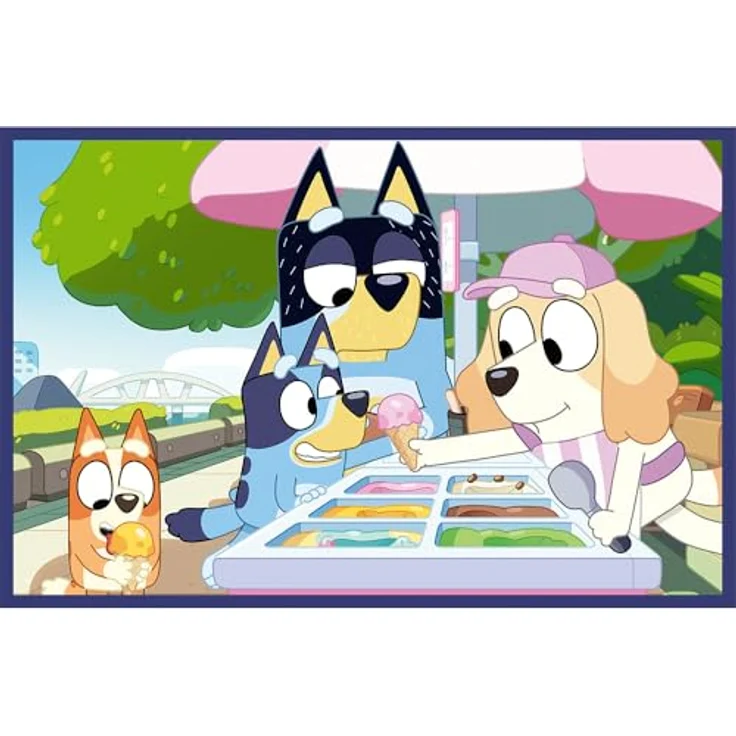 Trefl 2in1 Puzzle: Bluey, Set mit 2 x 24 Teilen für Kinder ab 3 Jahren, farbenfrohe Illustrationen – Bild 3