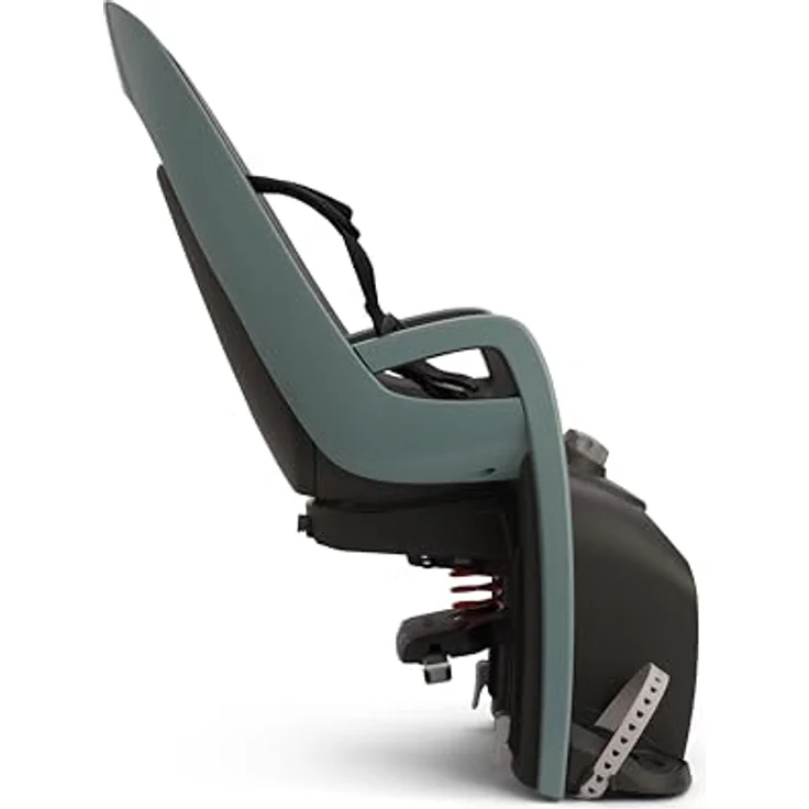 HAMAX Caress Kinder-Fahrradsitz mit Trägeradapter, Grüne/Schwarze Ergonomie und 22 kg Tragkraft – Bild 2