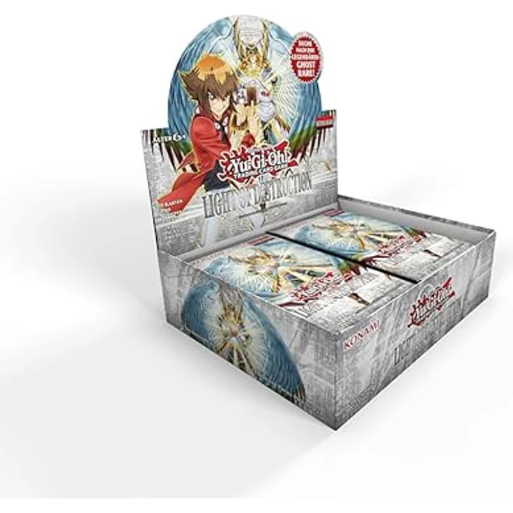 Yu-Gi-Oh! TRADING CARD GAME Light of Destruction Booster – Unlimited-Deutsche Ausgabe, Sammelkarten mit legendären Karten wie Gladiatorungeheuer Gyzarus und Heldenexplosion – Bild 3