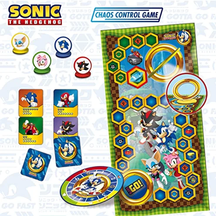 Lisciani SONIC CHAOS CONTROL Interaktives Brettspiel für 2–4 Spieler, Logik- und Reaktionsspiel ab 6 Jahren, 20 Minuten Spielzeit mit Sonic-Figuren – Bild 2