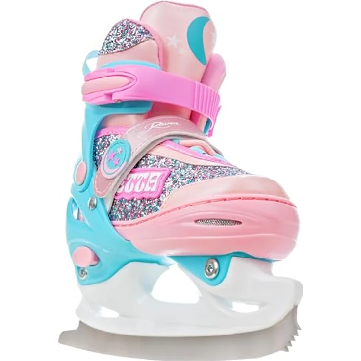 RAVEN 4in1 Inline Skates Triskates Rollschuhe Schlittschuhe Inliner für Kinder Mädchen verstellbar, Etta Blue/Pink, 30-33 (18,5cm-20,5cm) - DSAS, Double Vent System, Double-Shock-Absorbing-System – Bild 3