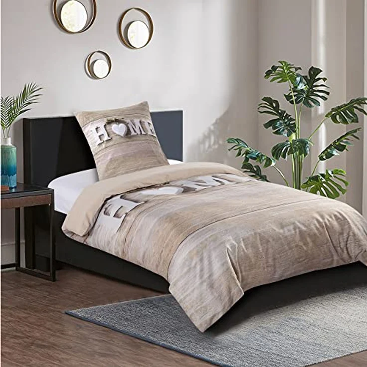 Sanilo® Bettwäsche 135x200 cm, 100% feinste Baumwolle, Oeko-TEX Zertifiziert, 4-teilig, Home – Bild 2