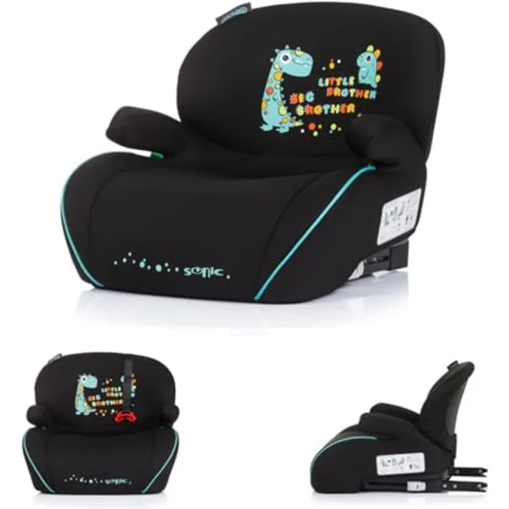 Chipolino Sitzerhöhung Sonic, Kindersitz mit Isofix, i-Size, Armlehne, 22-36 kg, ab 6 bis 12 Jahre, ergonomisches Design