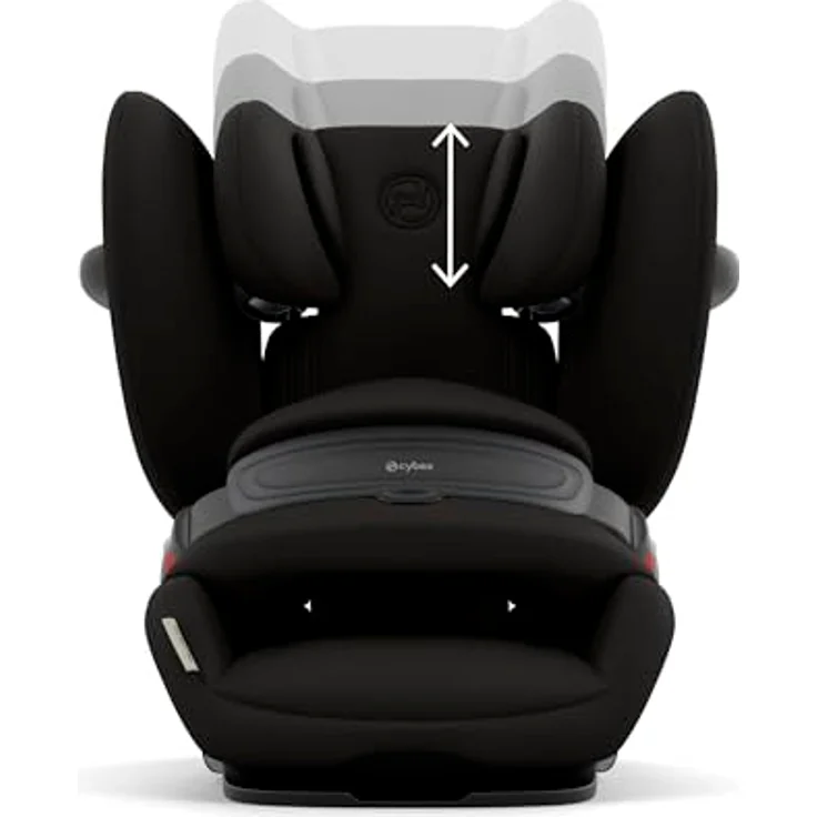 Cybex Pallas G3, 2-in-1 Kindersitz (15 Monate - 12 Jahre) mit 25% weniger Nackenverletzungen, Magic Black – Bild 9