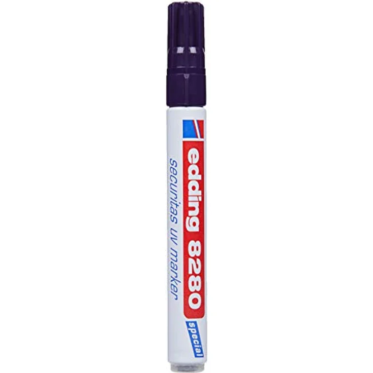 edding 8280 Securitas UV Marker, unsichtbarer Faserstift farblos, 1,5–3 mm, Schwarzlicht – Bild 4