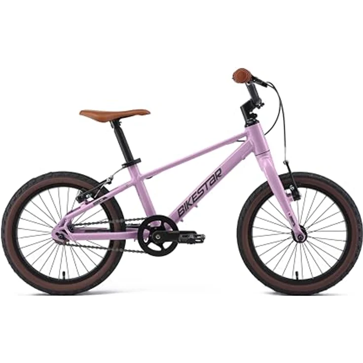 BIKESTAR Leichtgewicht 6 kg Kinder Fahrrad Aluminium ab 4 Jahre | 16 Zoll mit Bremse für Jungen und Mädchen | Lila – Bild 2
