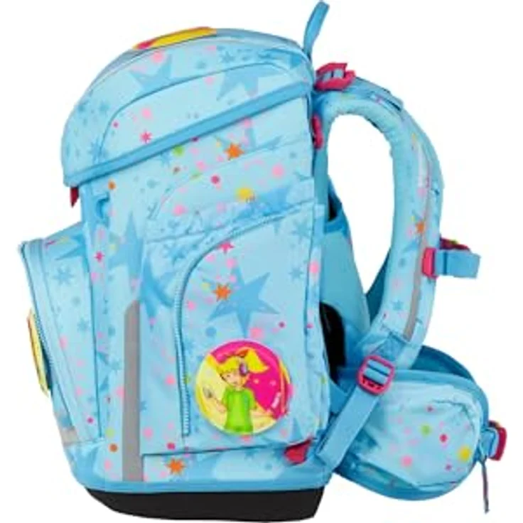 ergobag Schulranzen-Set CUBO Bärhext, 5-teilig, ergonomisch, höhenverstellbar, Your-Size-System, 19 Liter Volumen, reflektierend, ab 1. Klasse – Bild 3