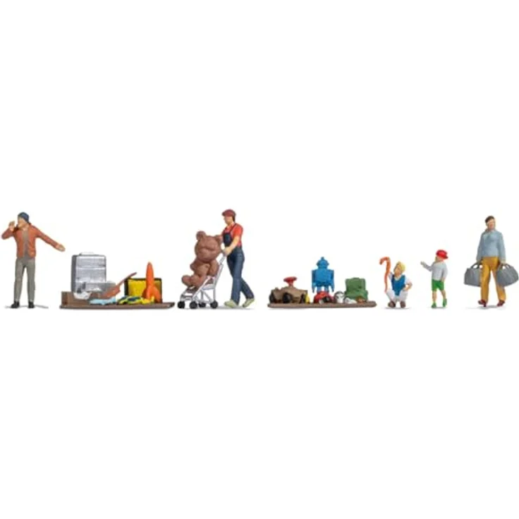 Noch 16282 H0 Figuren-Themenwelt Flohmarkt 3" - Modellbau Zubehör, 1 Stück – Bild 1