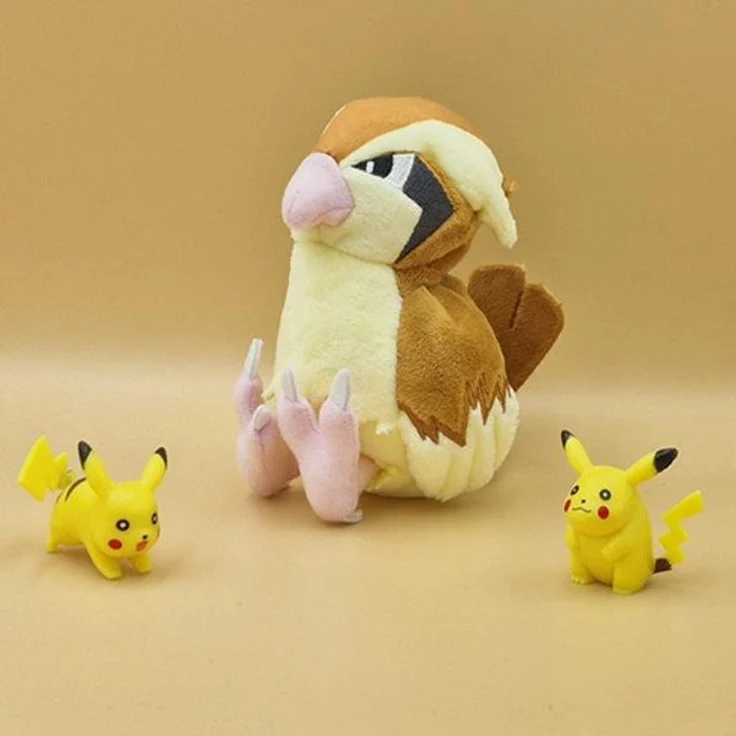 Tinisu Pokémon Taubsi Kuscheltier - 16 cm Plüschtier Pidgey, hochwertig verarbeitet aus weichem Stoff