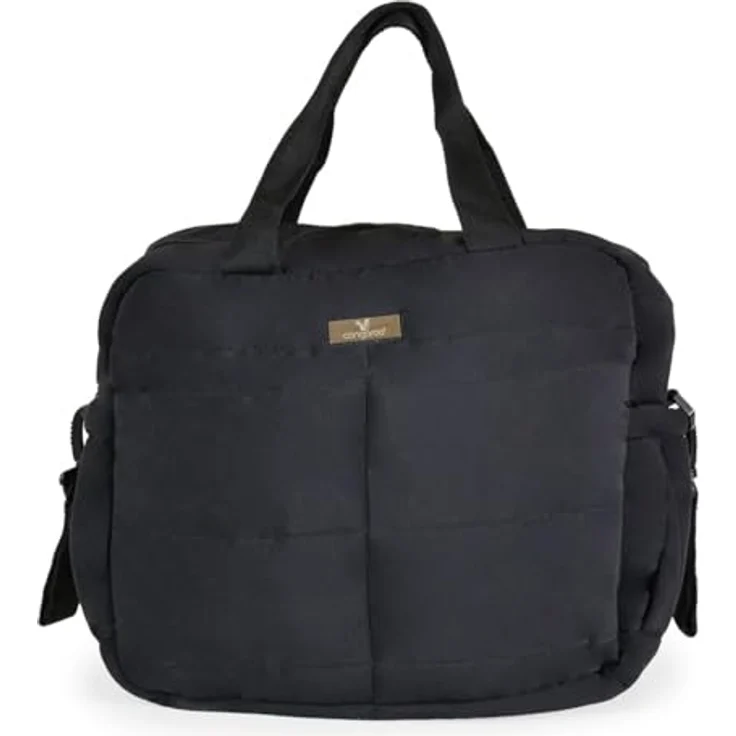 Cangaroo Wickeltasche Solana, mit Wickelunterlage, isolierten Seitentaschen und Clipverschluss für Kinderwagen, grau – Bild 3