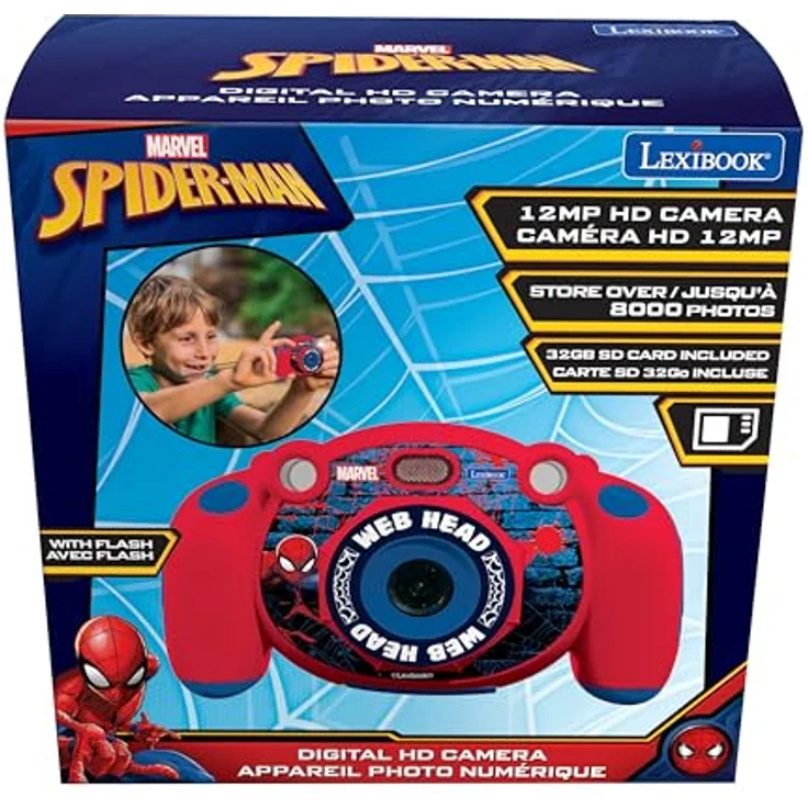 Lexibook DJ080SP Spider-Man, Kinderkamera mit 2-Zoll-LCD, 32 GB Speicher, Foto- und Videofunktion, 400 mAh Akku – Bild 6