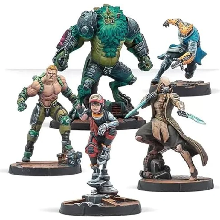 Infinity Aftermath Characters Pack - Sammelfiguren, Hacker Uhahu und Caledonian Kämpfer Denma Connolly, internationaler Verschwörungsplot – Bild 2