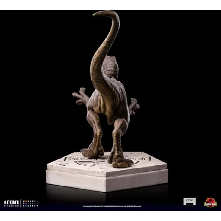 Iron Studios Jurassic World Velociraptor A Icons Statue, detailreiche Sammelfigur aus hochwertigem Resin, limitiert, 9 x 12,5 x 10 cm, inklusive Sammlerbox – Bild 5