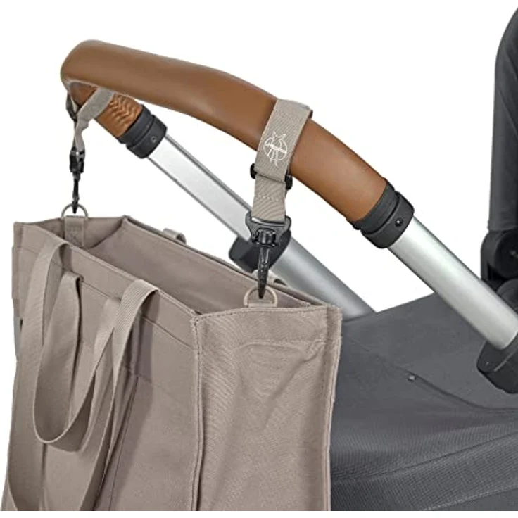 LÄSSIG Baby Wickeltasche mit Wickelunterlage, Kinderwagenbefestigung, nachhaltig produziert/GRE Tote Up Bag taupe – Bild 5