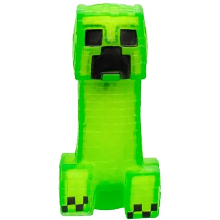 Moose Toys Heroes of Goo Jit Zu – Minecraft-Held – Creeper, dehnbare Figur bis 50 cm mit knirschender Glibberfüllung und Schießpulver-Element – Bild 1