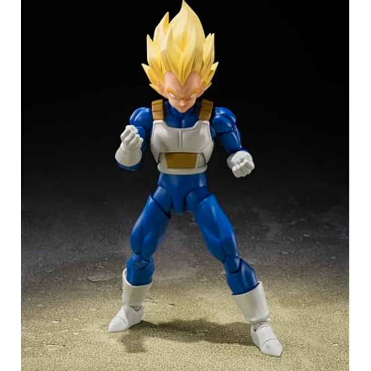 Bandai Tamashii Nations Dragon Ball Z S.H.Figuarts Actionfigur Super Saiyan Vegeta (Dangerous Pride), 14 cm, detailreiche Figur mit Zubehör – Bild 3