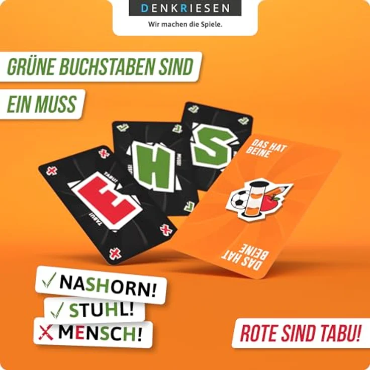 DENKRIESEN Stadt Land Vollpfosten® Extrem – Classic Edition | Ab 12 Jahren | 2-6 Spieler | Familienspiel - NEUHEIT - spaßgarantiert - actionreich - hochwertiges Markenspiel – Bild 5