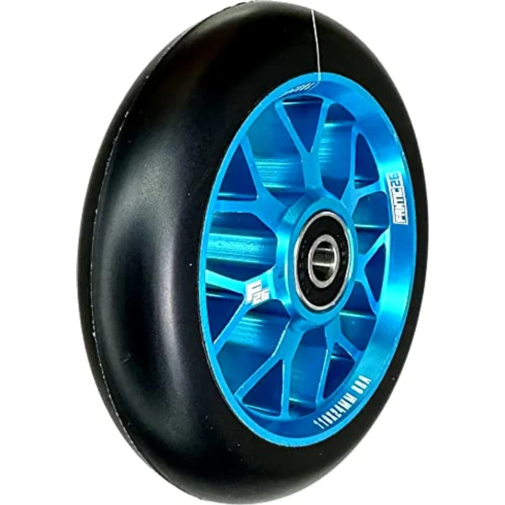 Fantic26 Stuntscooter Fantic26 Spy7 Stunt-Scooter Rolle 110mm Abec11 Türkis/Pu Schwarz, Aluminiumlegierung, ABEC-11 Kugellager, 88A Härte – Bild 3