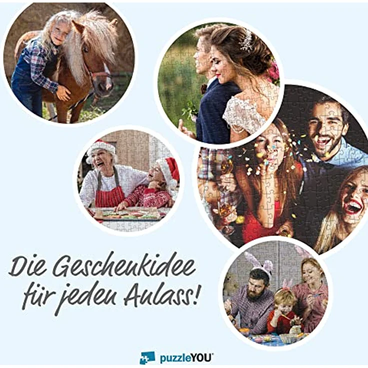 puzzleYOU Fotopuzzle selbst gestalten - Puzzle 48 bis 2000 Teile mit eigenem Bild - Puzzle individuell Bedrucken - inkl. Geschenk-Schachtel - 2000 Teile, Schachtel in Grau – Bild 6