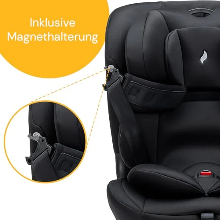Osann Autokindersitz Floyd360, 360° drehbar mit Isofix und Top-Tether, für Kinder von 40 bis 150 cm, ab Geburt bis 12 Jahre, mit 11-fach höhenverstellbarer Kopfstütze – Bild 6