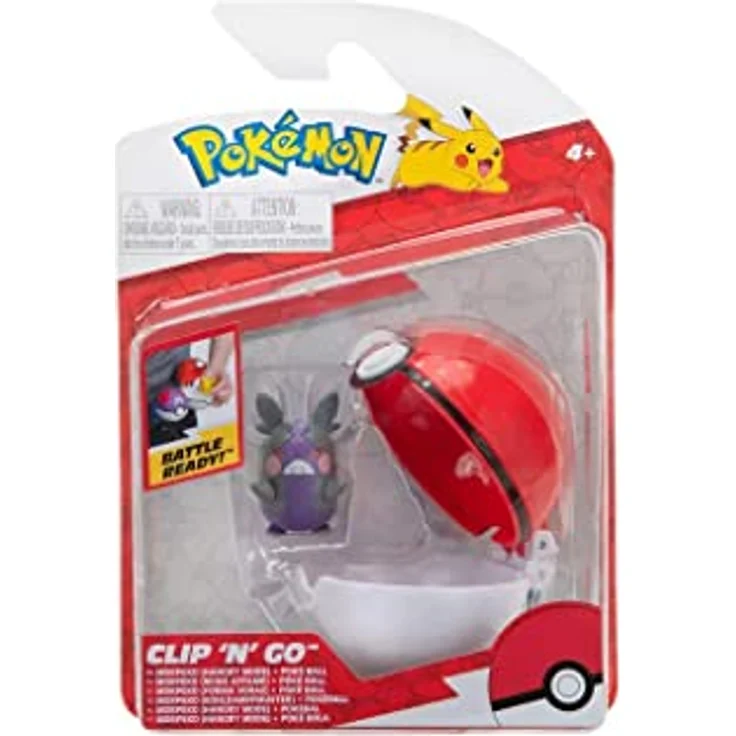 Bizak Pokemon Clip N Go, Pokeball mit Clip in verschiedenen Modellen und einer Figur, ideal zum Mitnehmen – Bild 3