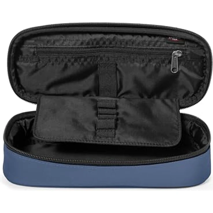 EASTPAK OVAL Single Federmäppchen - Hauptfach mit Stifteschlaufen, 100 % Polyester, vegan, Powder Pilot (Blau) – Bild 2