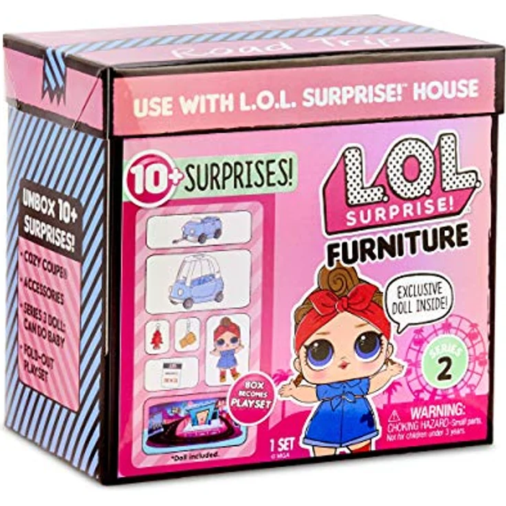 L.O.L. Surprise! 564928E7C Furniture - Puppenmöbel und Sammelfigur mit Zubehör Road-Trip mit Can Do Baby, 10 Überraschungen - Preisvergleich – Bild 7