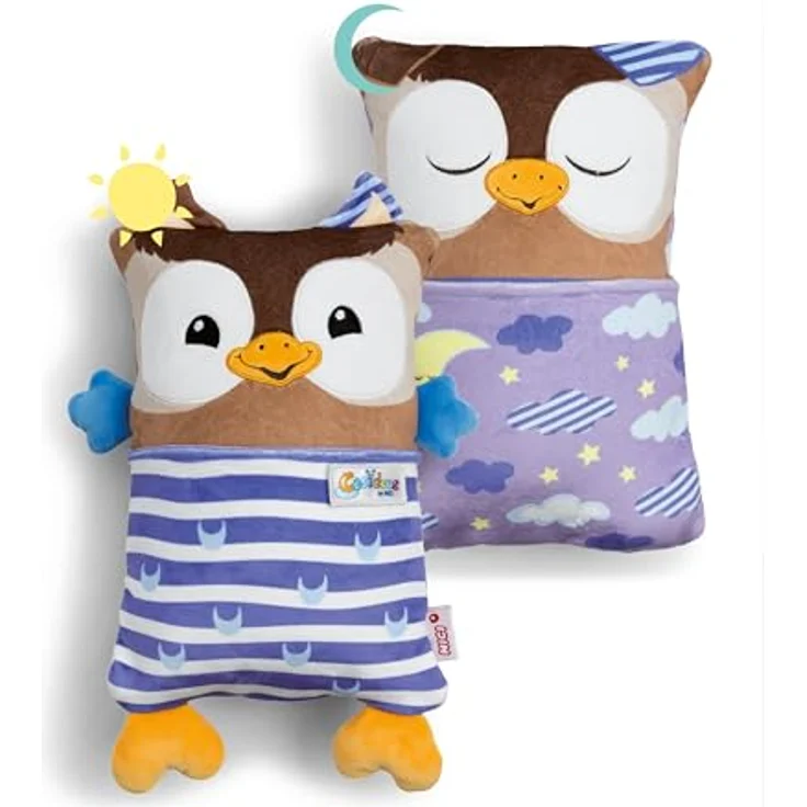 NICI Cosidoo Eule Wendekuscheltier, 30x20cm, braun, mit Stauraum für Schätze – Ideal zum Kuscheln & Spielen für Kinder – Bild 1