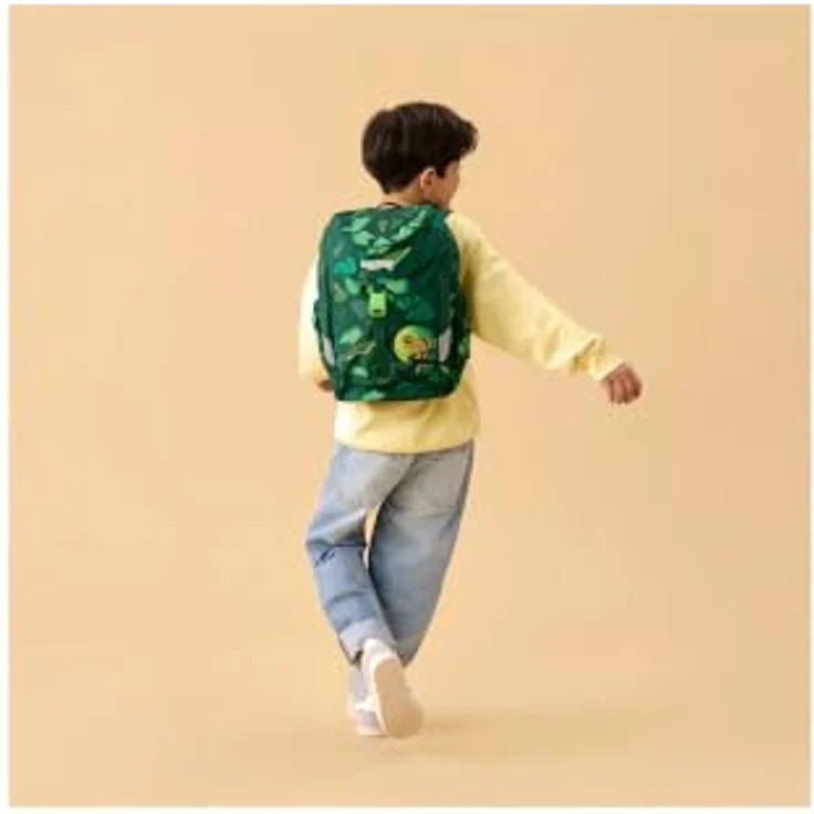 ergobag Schulranzen Kinderrucksack DinosauriBär, ergonomisch, leichtes Polyester, 500 g, für Kindergarten und Freizeit – Bild 4