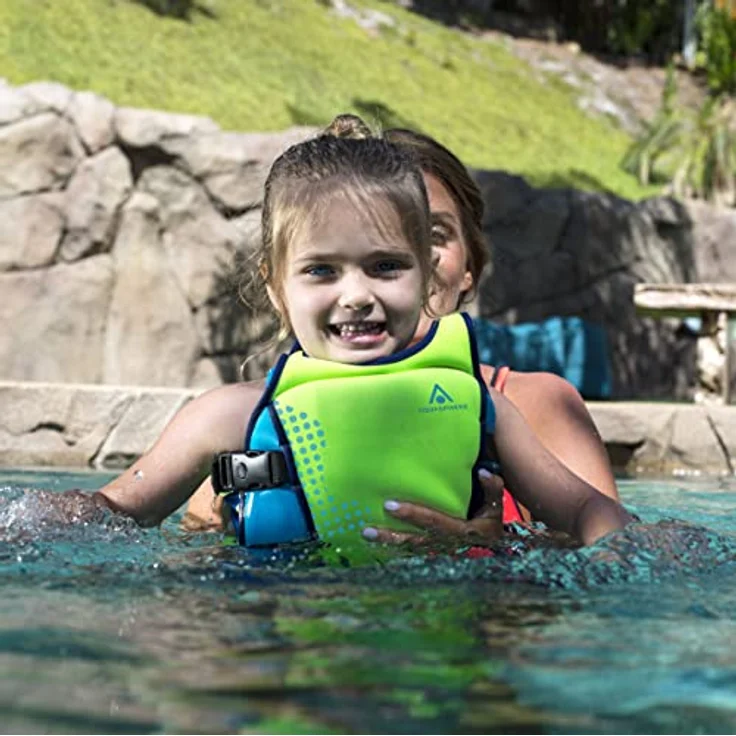AQUASPHERE Schwimmweste , Schwimmweste für Kinder von 2 bis 6 Jahren, Schwimmweste für Babys und Kinder, Jungen und Mädchen mit verstellbaren Schnallen & verstellbaren Sicherheitsgurten – Bild 4