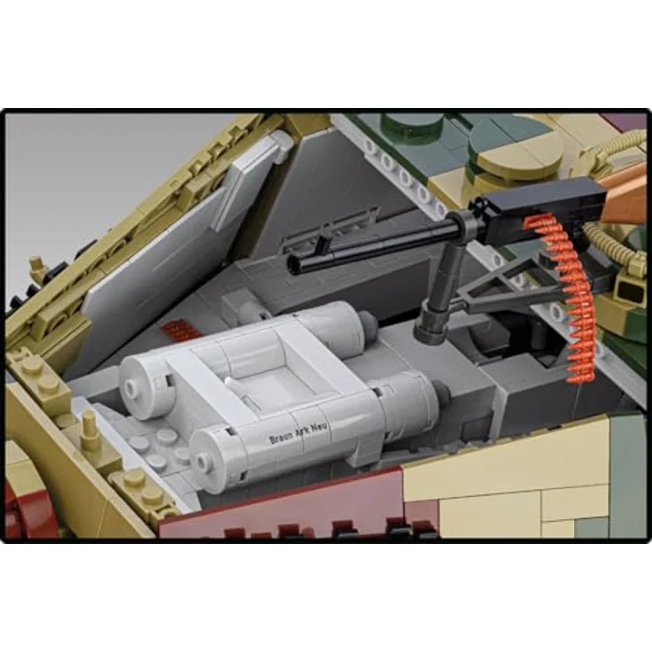 Cobi 11000 PCS TIGER II Königstiger 1:12 COBI-2808, detailgetreues Klemmbaustein-Modell eines historischen Panzers aus dem Zweiten Weltkrieg – Bild 5