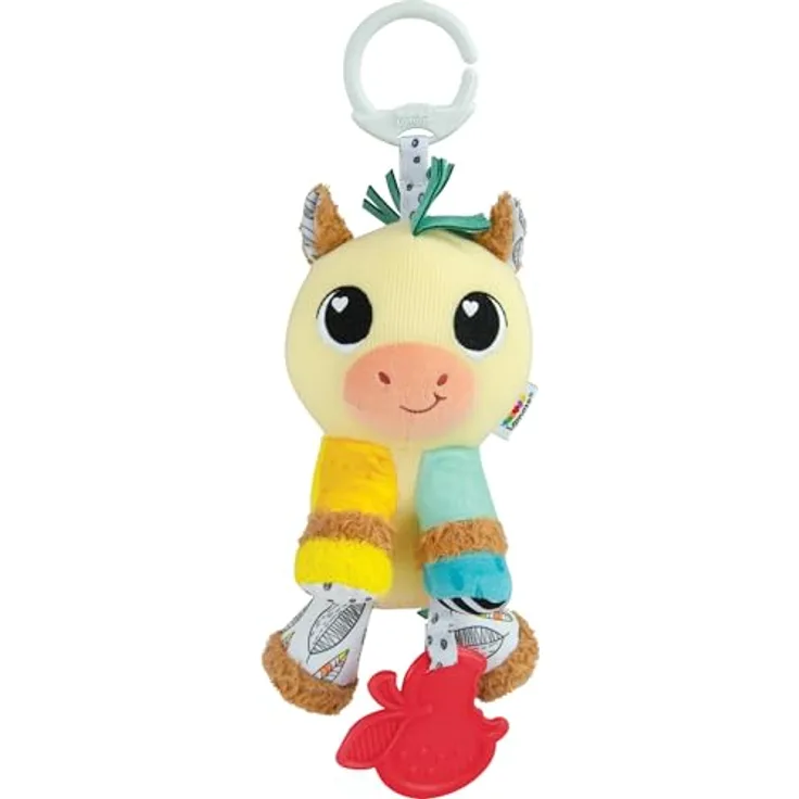 Lamaze L27498 Carson The Clydesdale Spielzeug, Multicolor - Baby Sensory Spielzeug mit Beißring und Glockenton